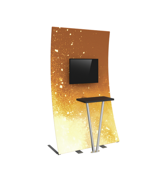 Premium Fabric TV Kiosk 03