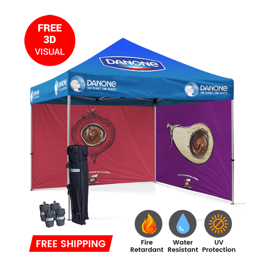 tent packaging 10x10 Glint Package: Custom Tents