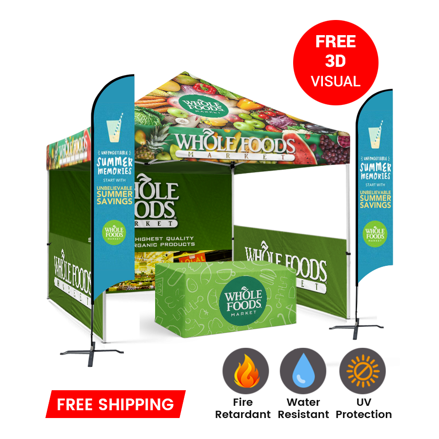 10x10 custom tent canopy