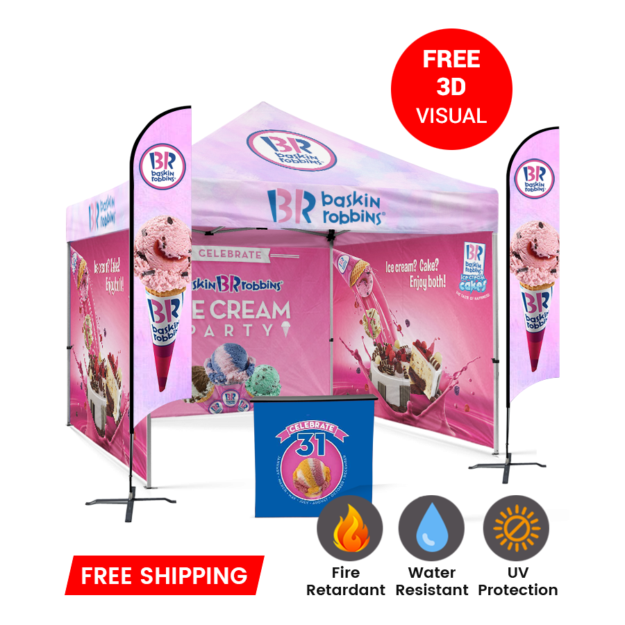 custom 10x10 canopy tent