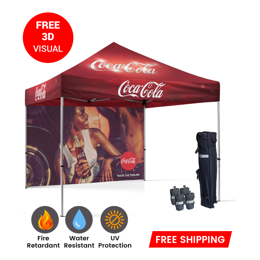 coca cola tent Galaxy 10x10 Pop-Up Tents for Events