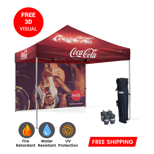 branded 10x10 tent
