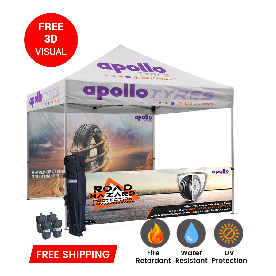 branded custom 10x10 tent