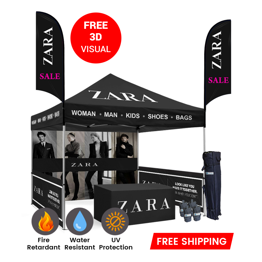 custom 10x10 pop up tent