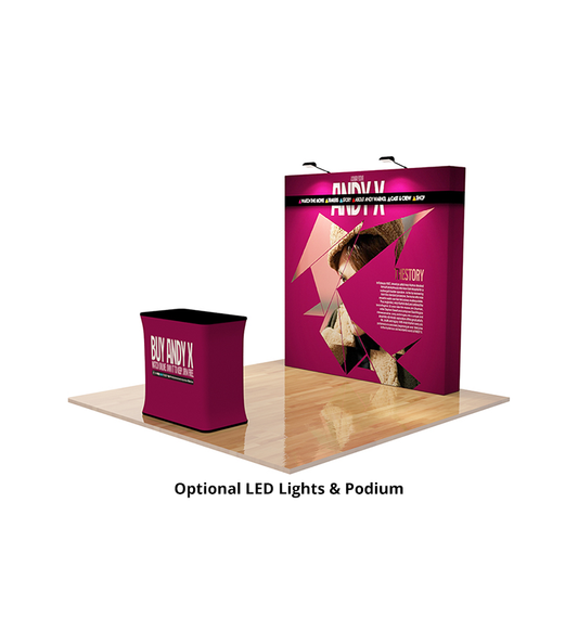 8ft Fabric Pop Up Display