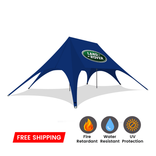 Double Pole Star Tent - 62ft x 39ft