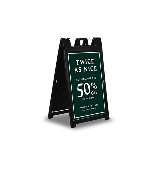 Heavy-duty Signicade A-Frame - Black