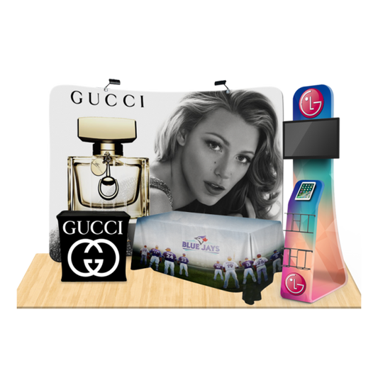 10ft Curved Pop Up Display