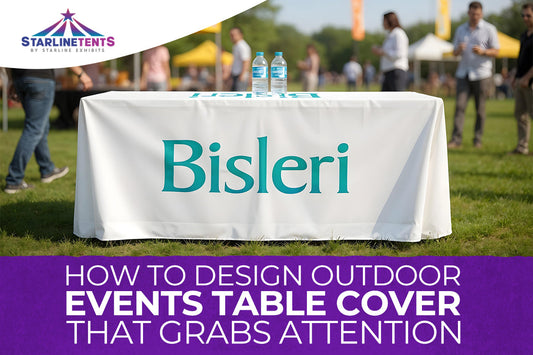 Outdoor event table cover