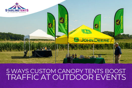 5 Ways Custom Canopy Tents Boost Traffic at Outdoor Events