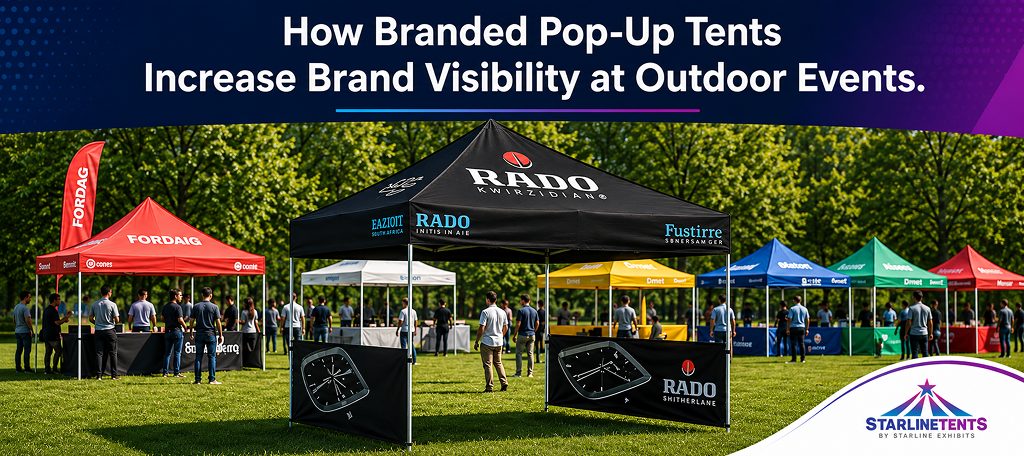How Branded Pop-Up Tents Increase Brand Visibility at Outdoor Events
