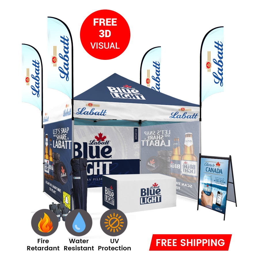 custom printed 10x10 pop up tent