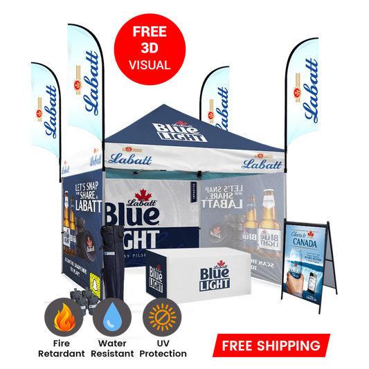 custom printed 10x10 pop up tent