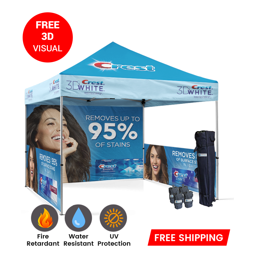 logo 10x10 tent