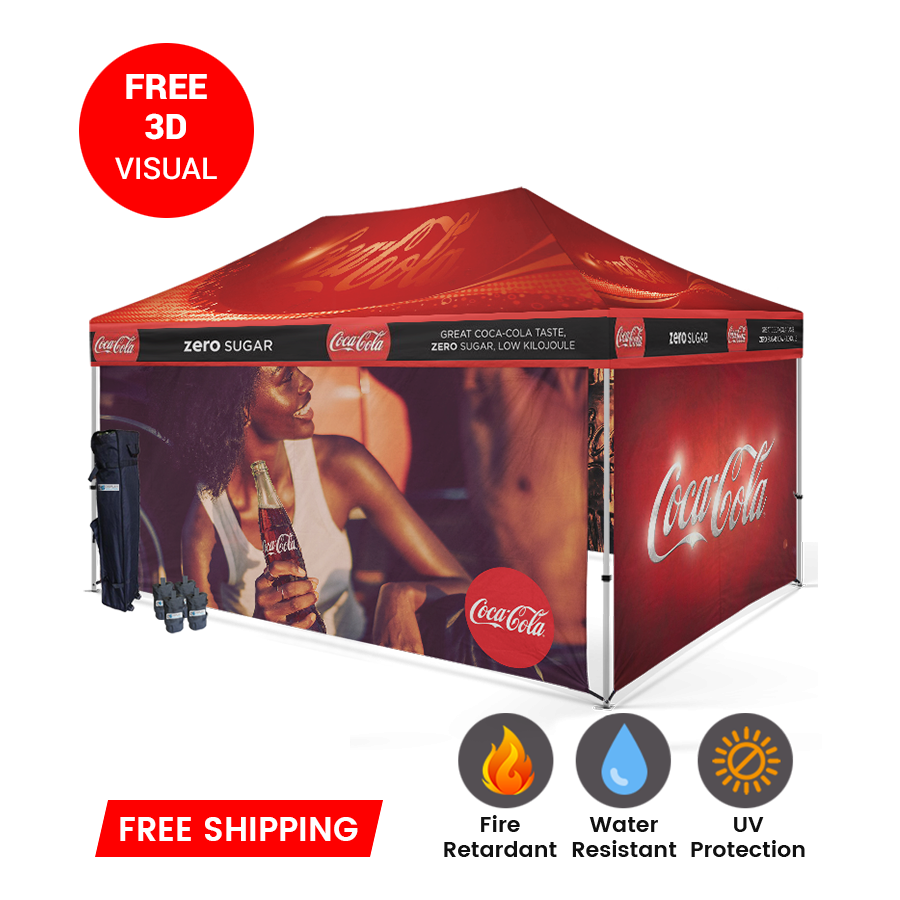 custom pop up tent 10x15